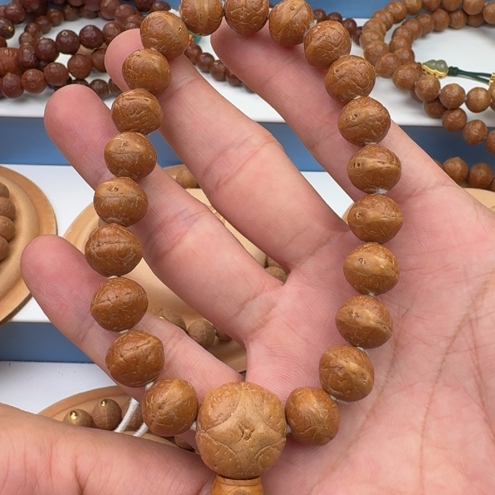 凤眼菩提手串12打好底实心籽