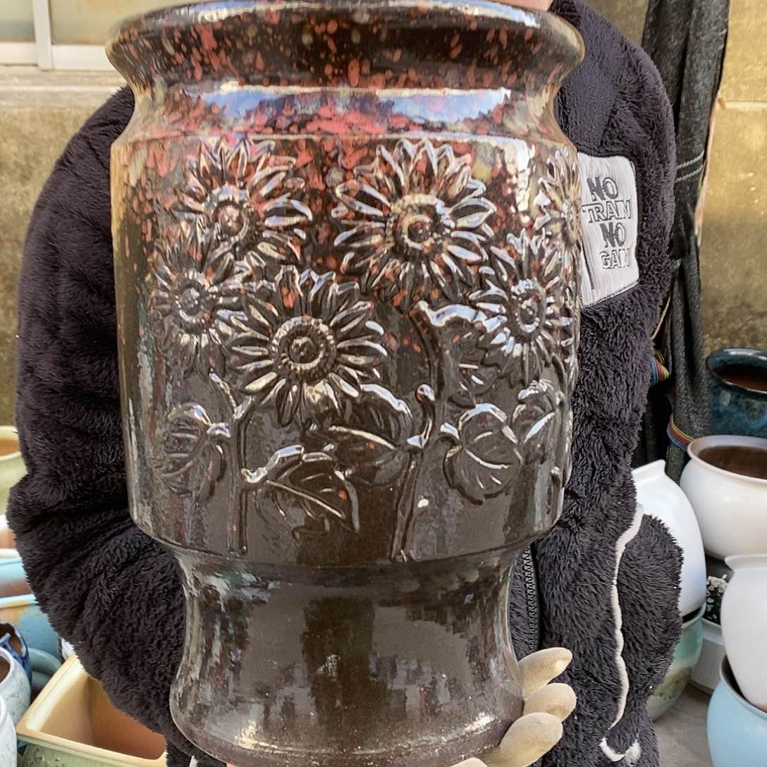 紫砂花盆正品口20高31