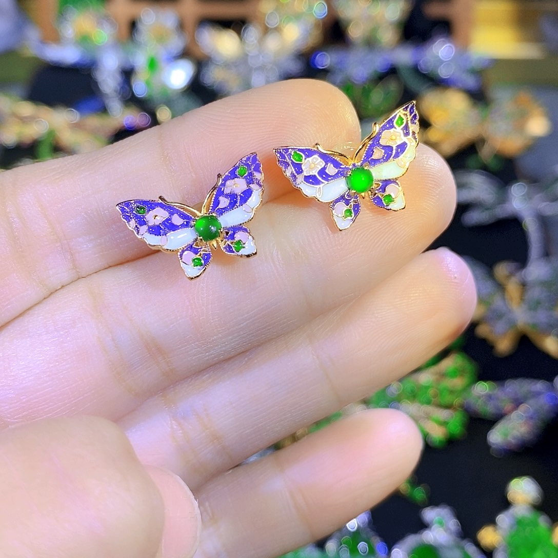 吊坠(不含链)银S925镶嵌翡翠