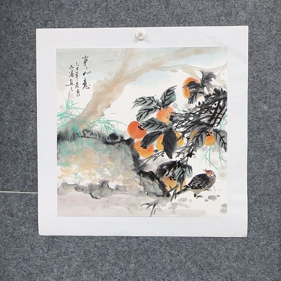 国画50*50纯手绘刘亦凌