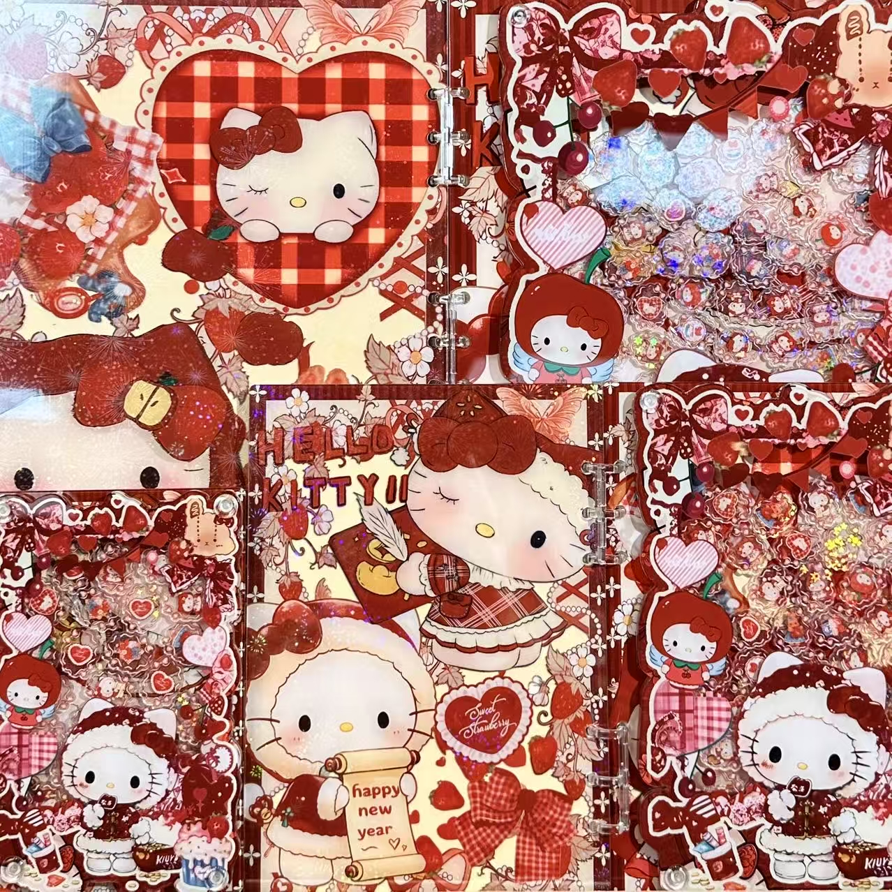 【上新新年kitty】高定摇摇本套餐活页本手工DIY收纳盒亚克力