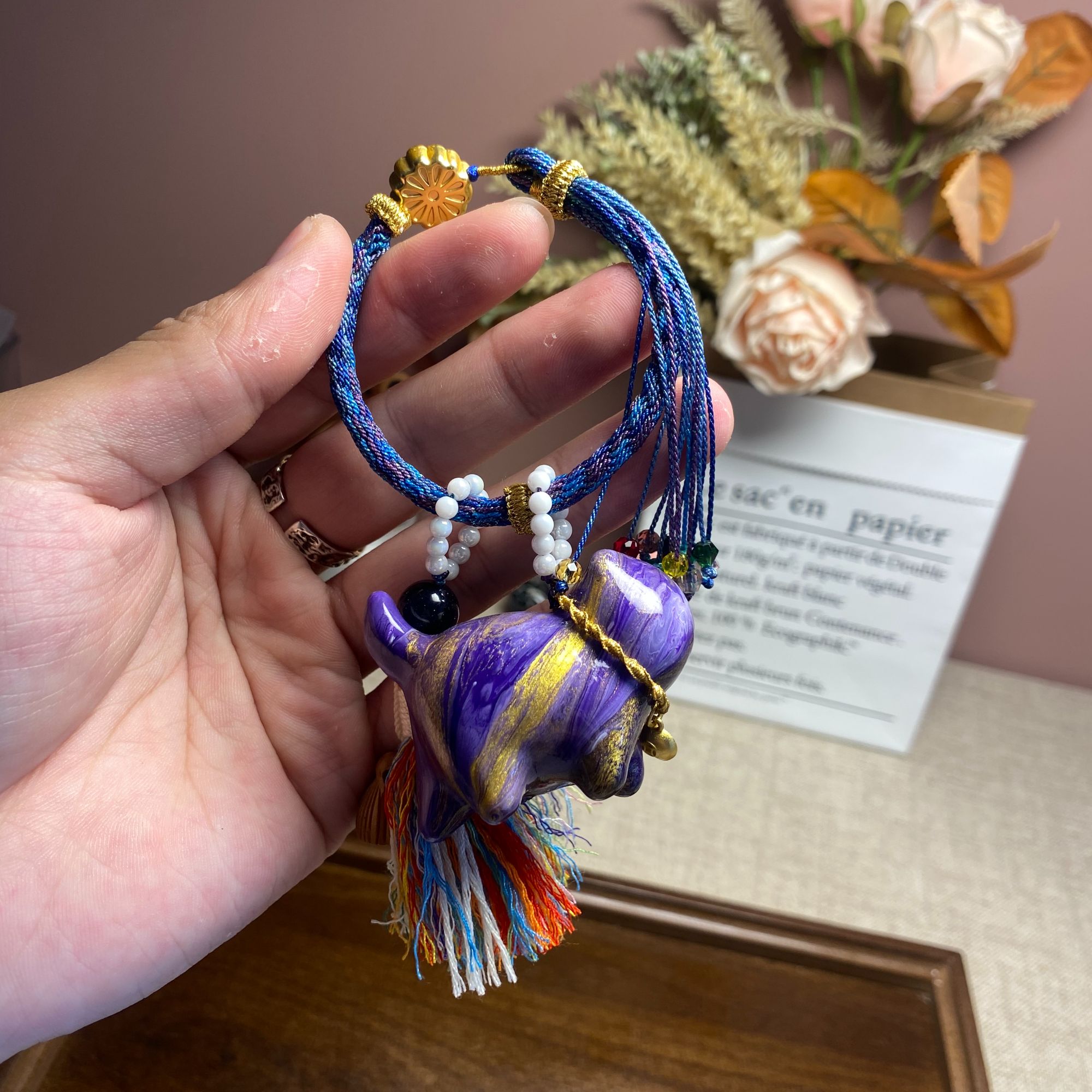 2、檀木配件雕刻件配饰木珠配件小牌牌