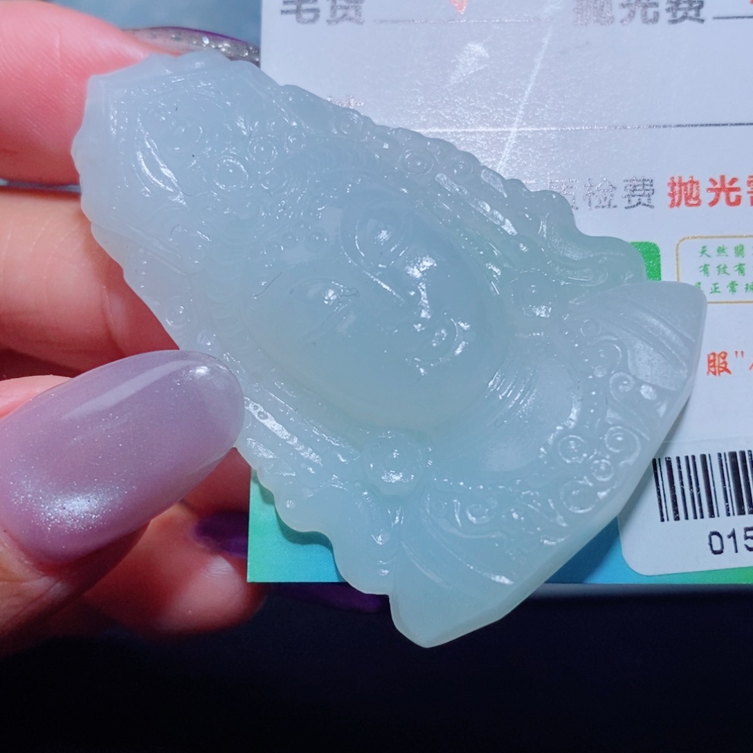 定制翡翠未镶嵌定制翡翠毛货挂件