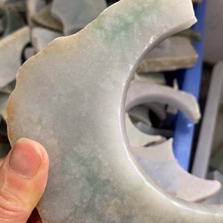 翡翠裸石翡翠边角料