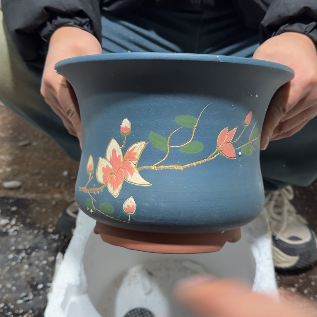 紫砂花盆瑕疵和瑕疵