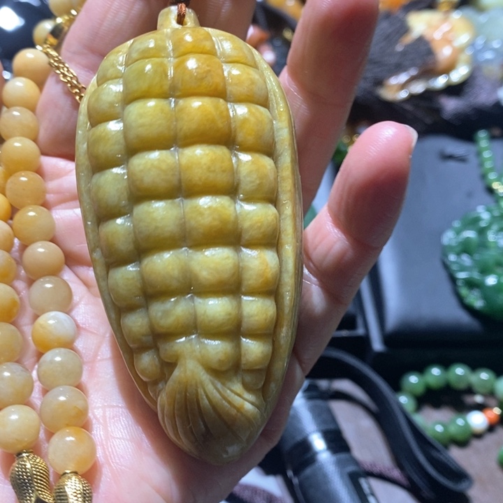 岫玉毛衣链未镶嵌