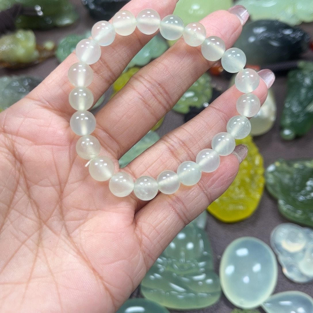 蛇纹石玉未镶嵌手串