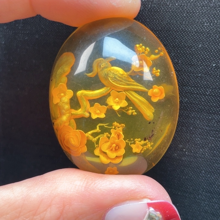 蜜蜡裸石未镶嵌蜜蜡吊坠