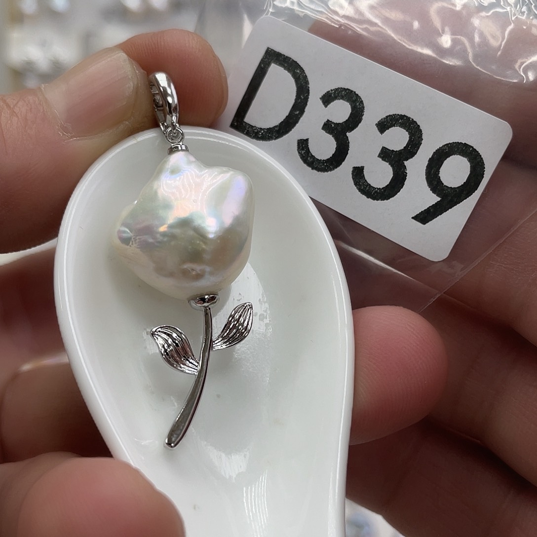 淡水珍珠颈饰银S925镶嵌