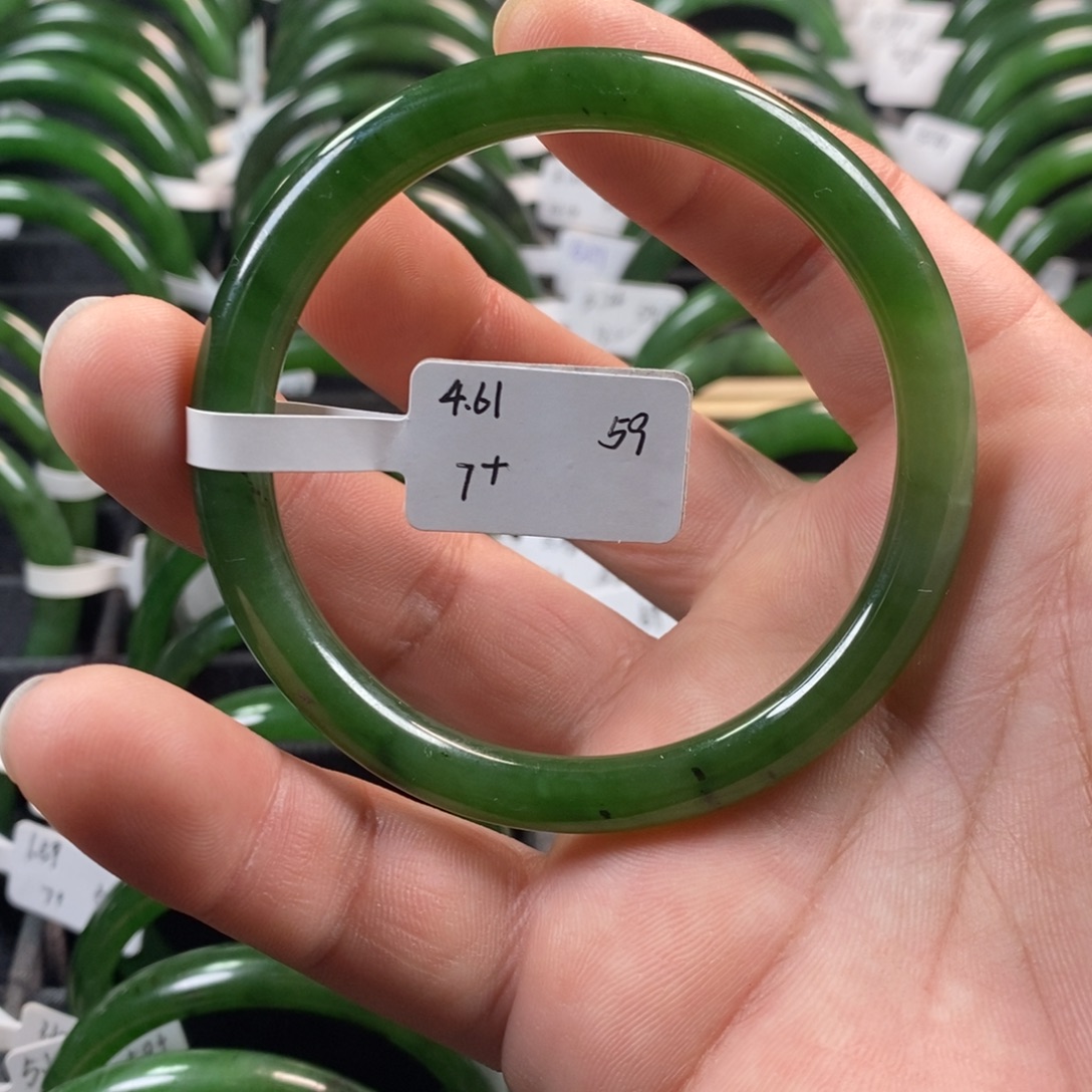 和田玉（碧玉）未镶嵌手镯59