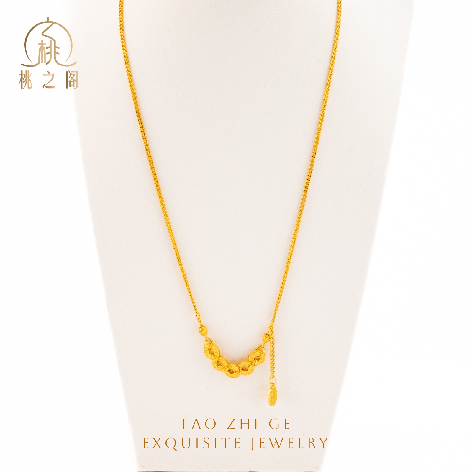 铜合金项链 龙鳞五帝钱项链 AG1158