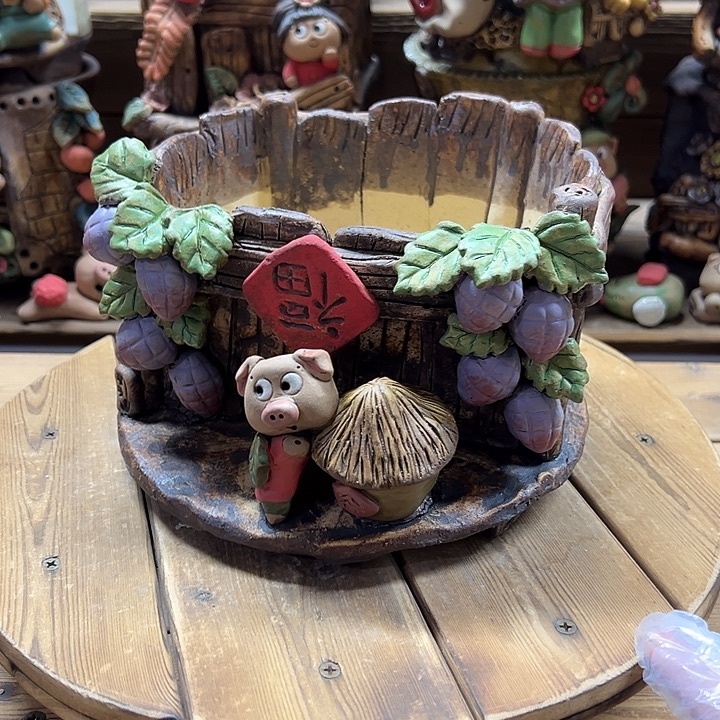 嘻哈多肉花盆百搭