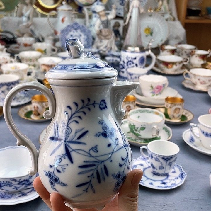 中古欧瓷瓷器小房子