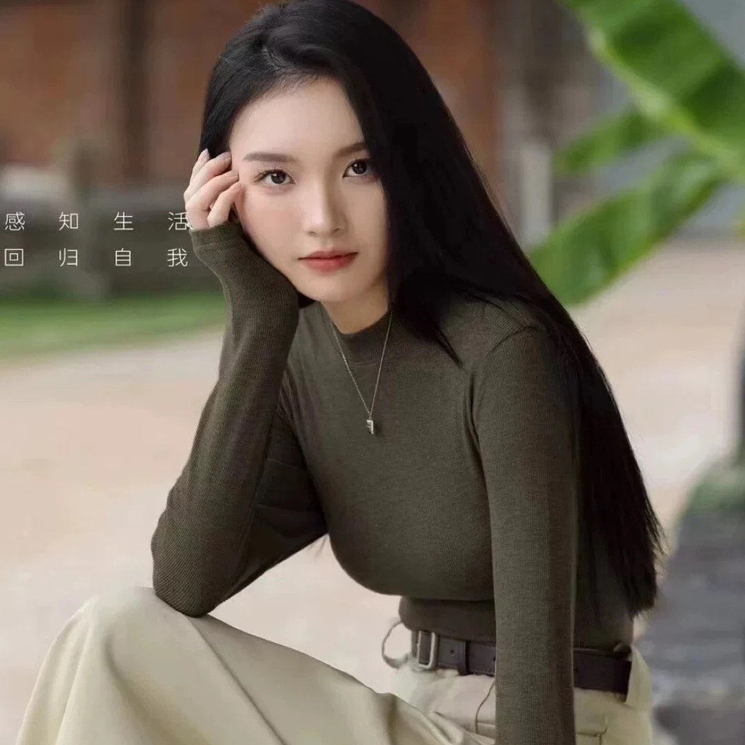 DaYa-居安* 726 新款发热纱螺纹小立领打底衫
