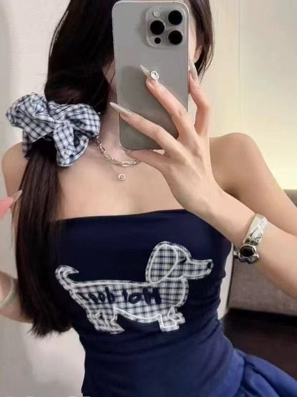 涉谷辣性感辣妹外穿纯欲风甜妹风上衣