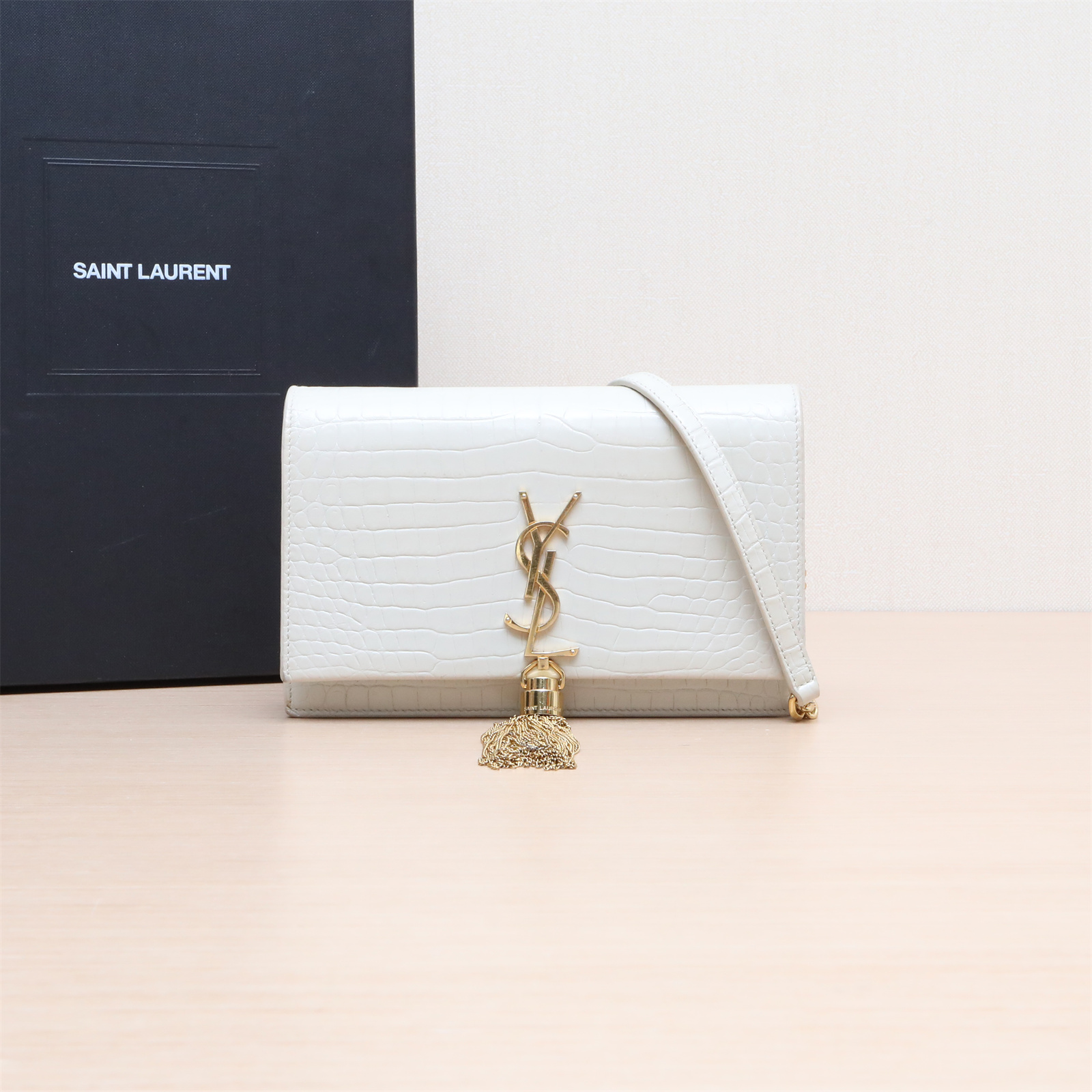 95新 YSL/圣罗兰 单肩包 20 鳄鱼压纹 P244692133