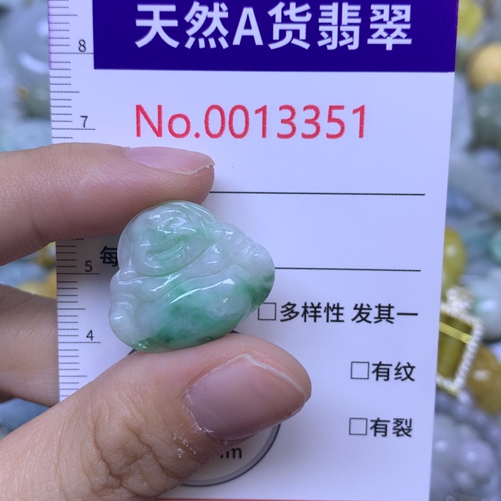 雪***莲翡翠未镶嵌吊坠(不含链)