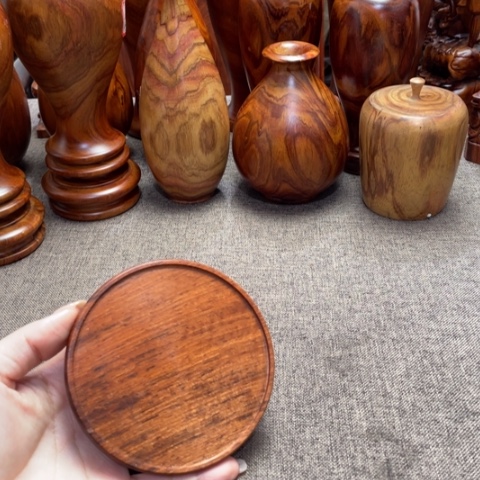 大果紫檀（缅甸花梨）杯垫