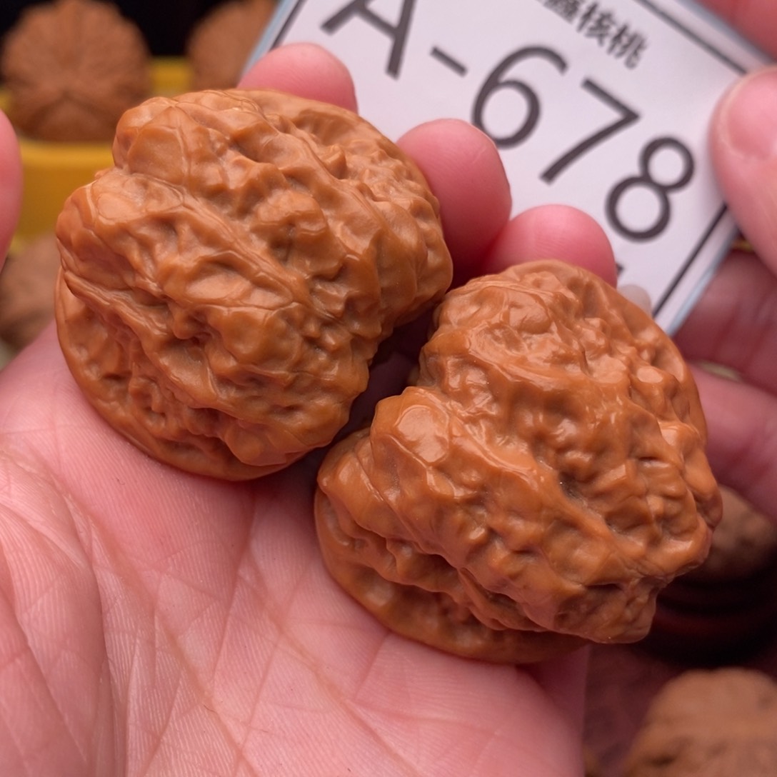 文玩核桃把件开背蛙38