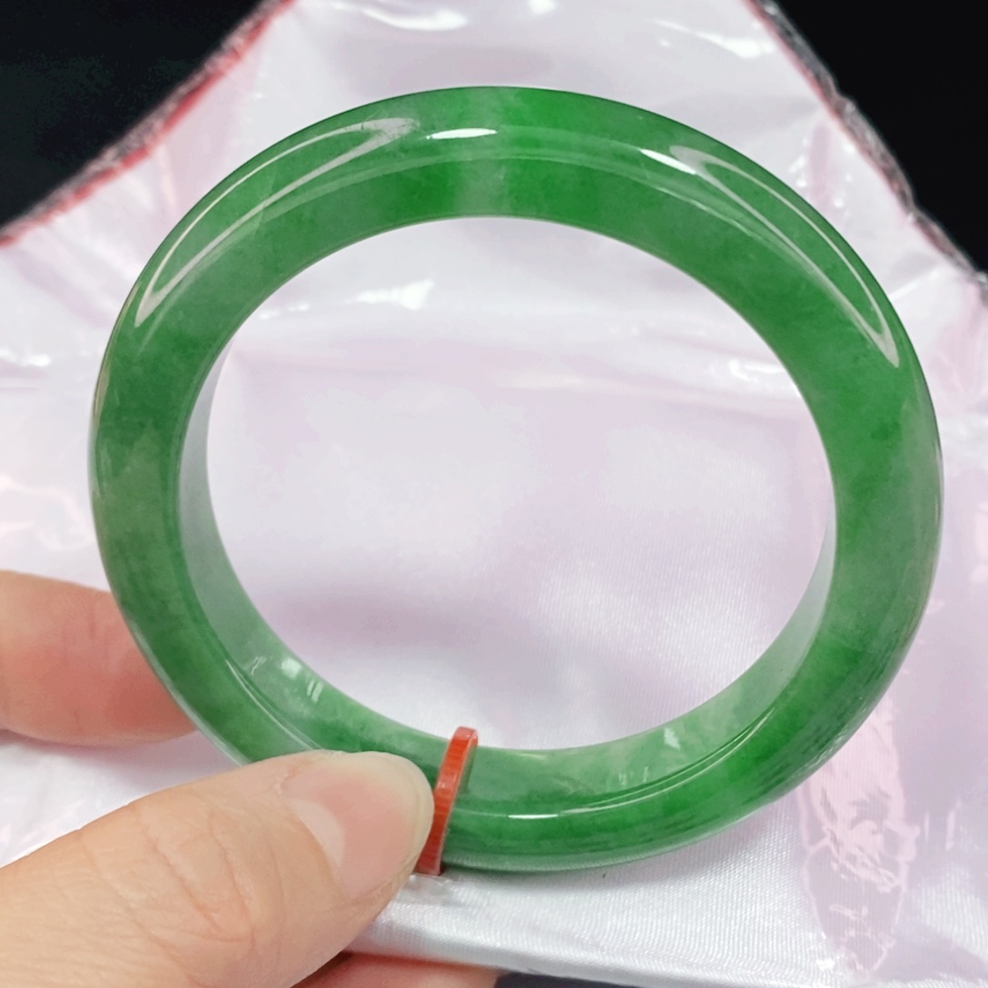 未镶嵌手镯翡翠54.8正圈