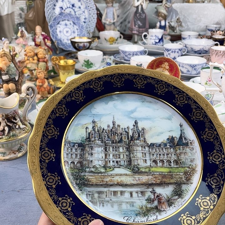 中古欧瓷瓷器小房子