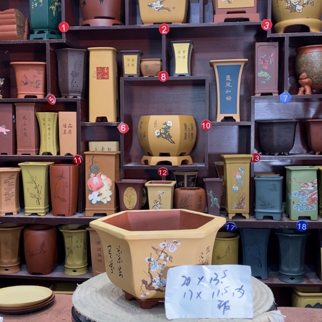 紫砂艺术紫砂花盆