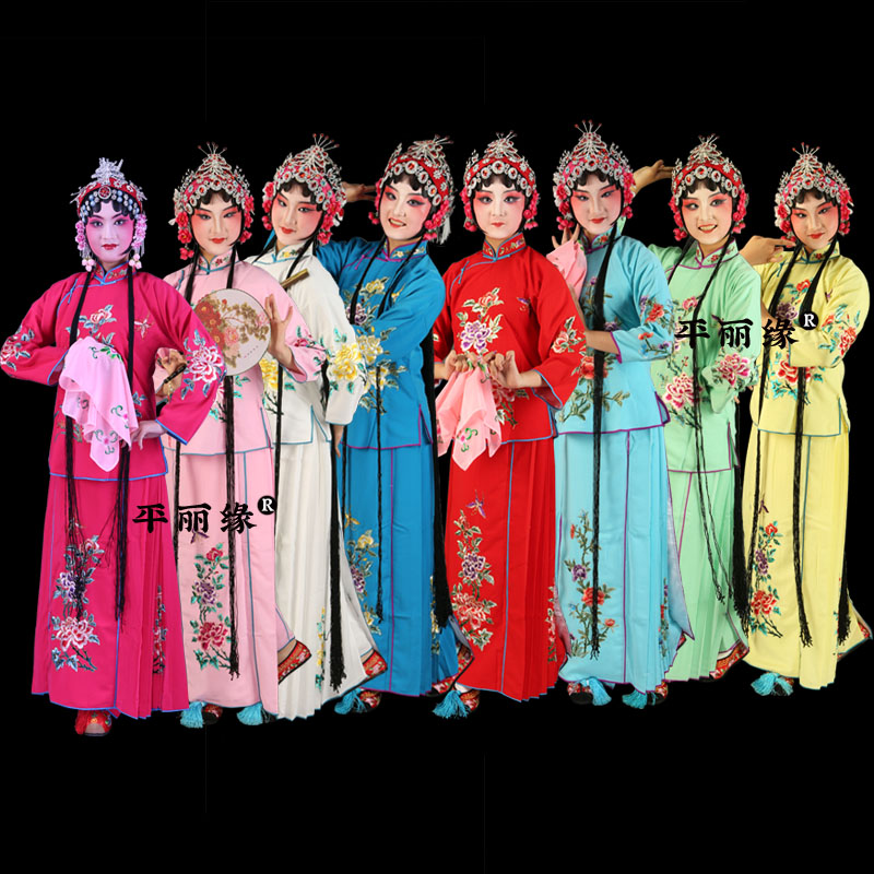 戏装京剧花旦 小旦衣袄裙裤小衣包戏曲服装戏剧丫鬟服小姐古装