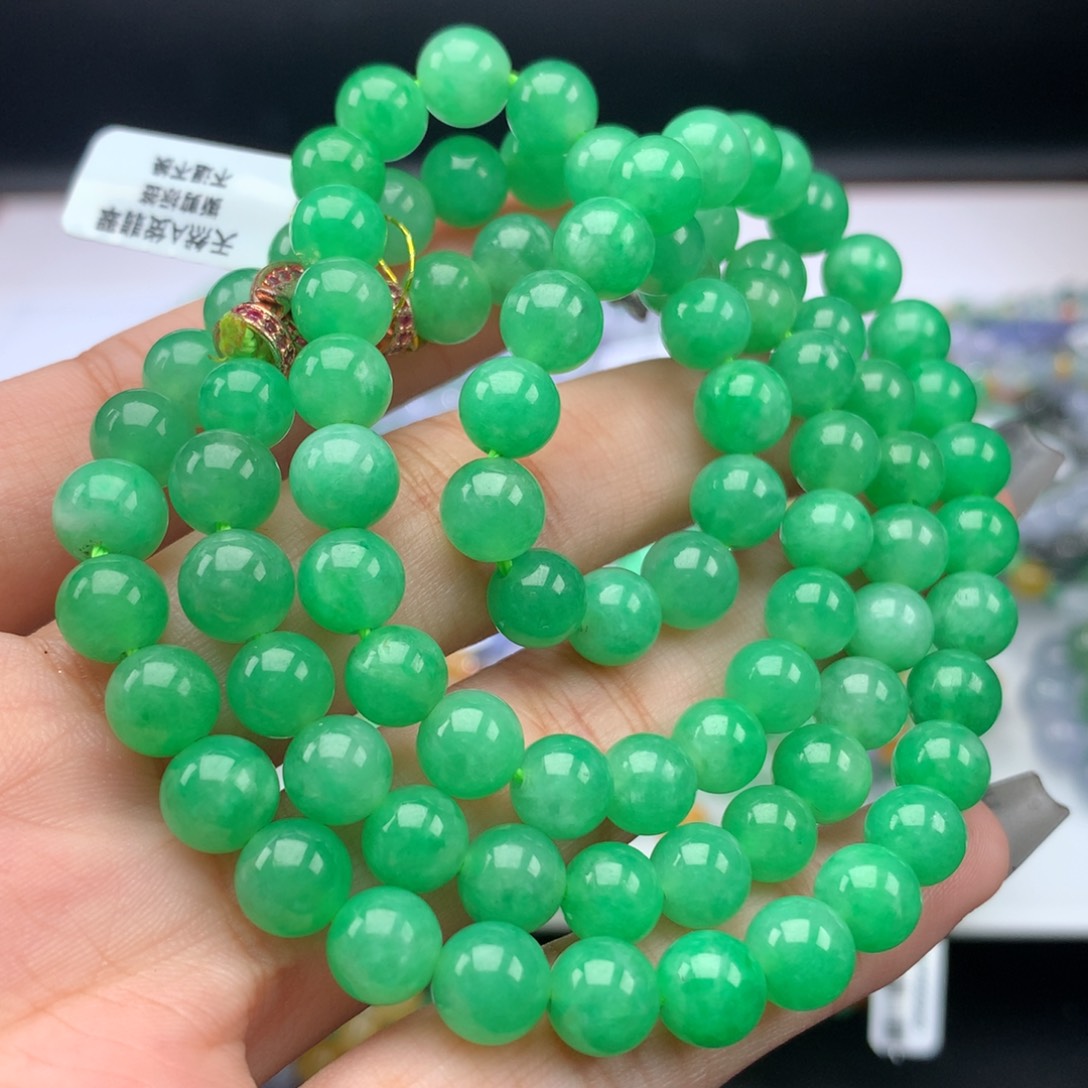 翡翠手链未镶嵌卡