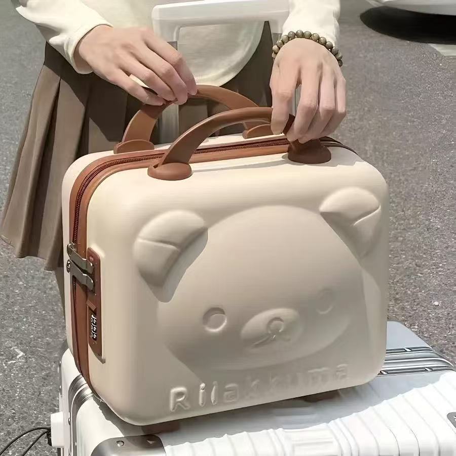 耐磨轻便旅行箱硬时尚潮流高颜值女登机箱卡通动漫小熊