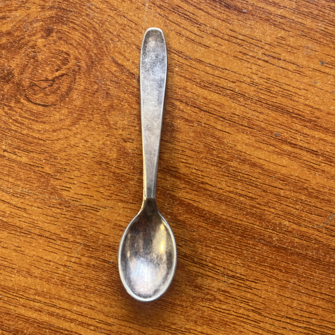 欧洲中古银器咖啡勺