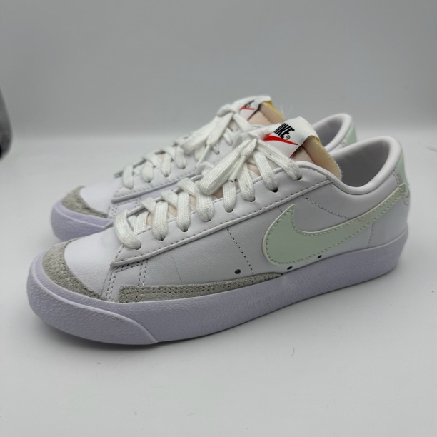 90新 maje 35.5码 Blazer 77 皮革 耐磨防滑 低帮 板鞋 女款 白绿