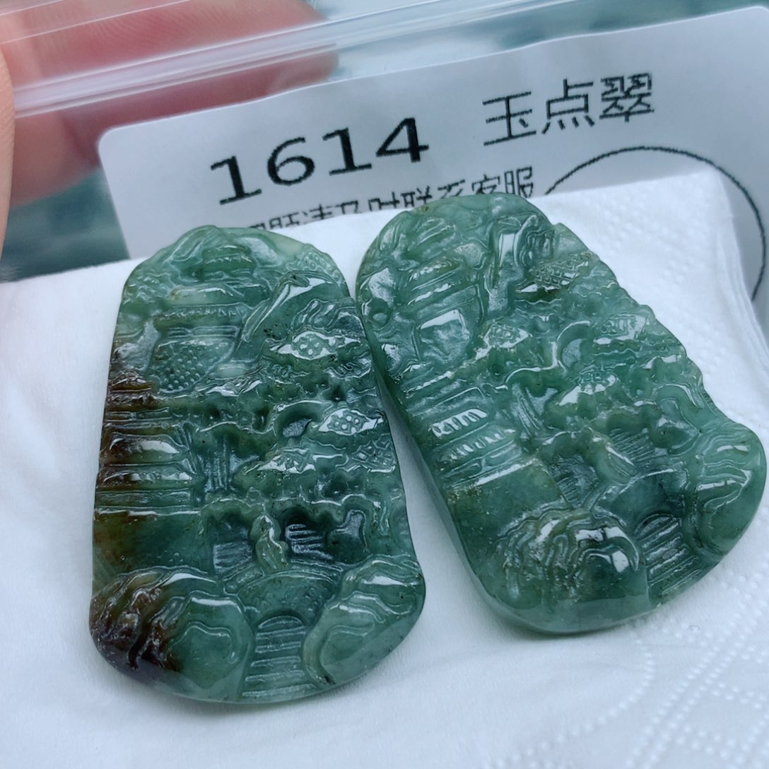 翡翠未镶嵌项链珠子珠