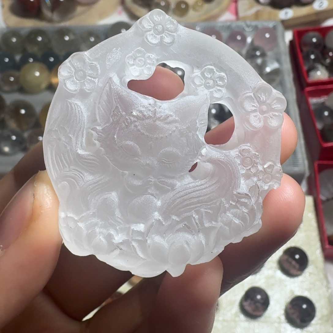 珠宝半成品未镶嵌水晶狐狸牌子