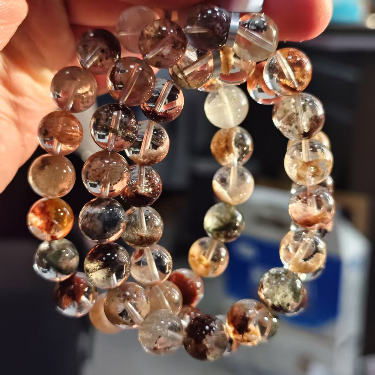 【书记甄选】四季幽灵单圈手链 约11mm 多样性发一件 6542GD