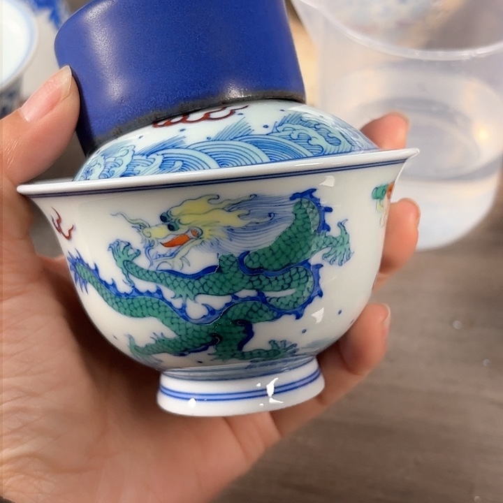 炒**花微瑕手工手绘茶具543