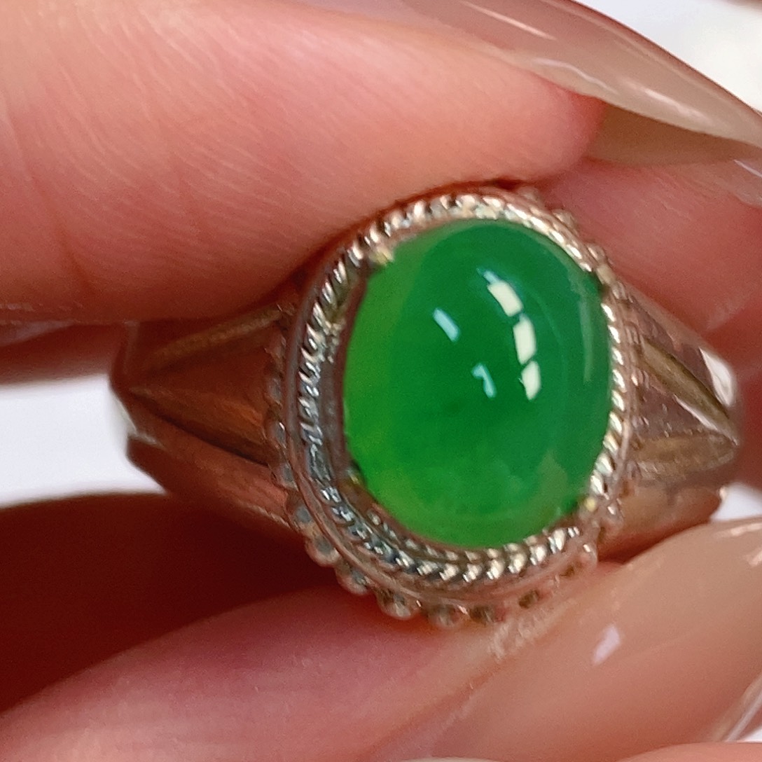 茉***香翡翠裸石翡翠蛋面