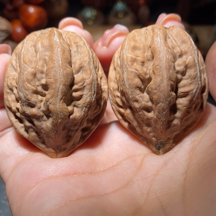 把件文玩核桃东北楸子小雪80