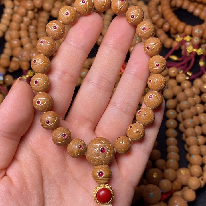 凤眼菩提手串11+描眼线