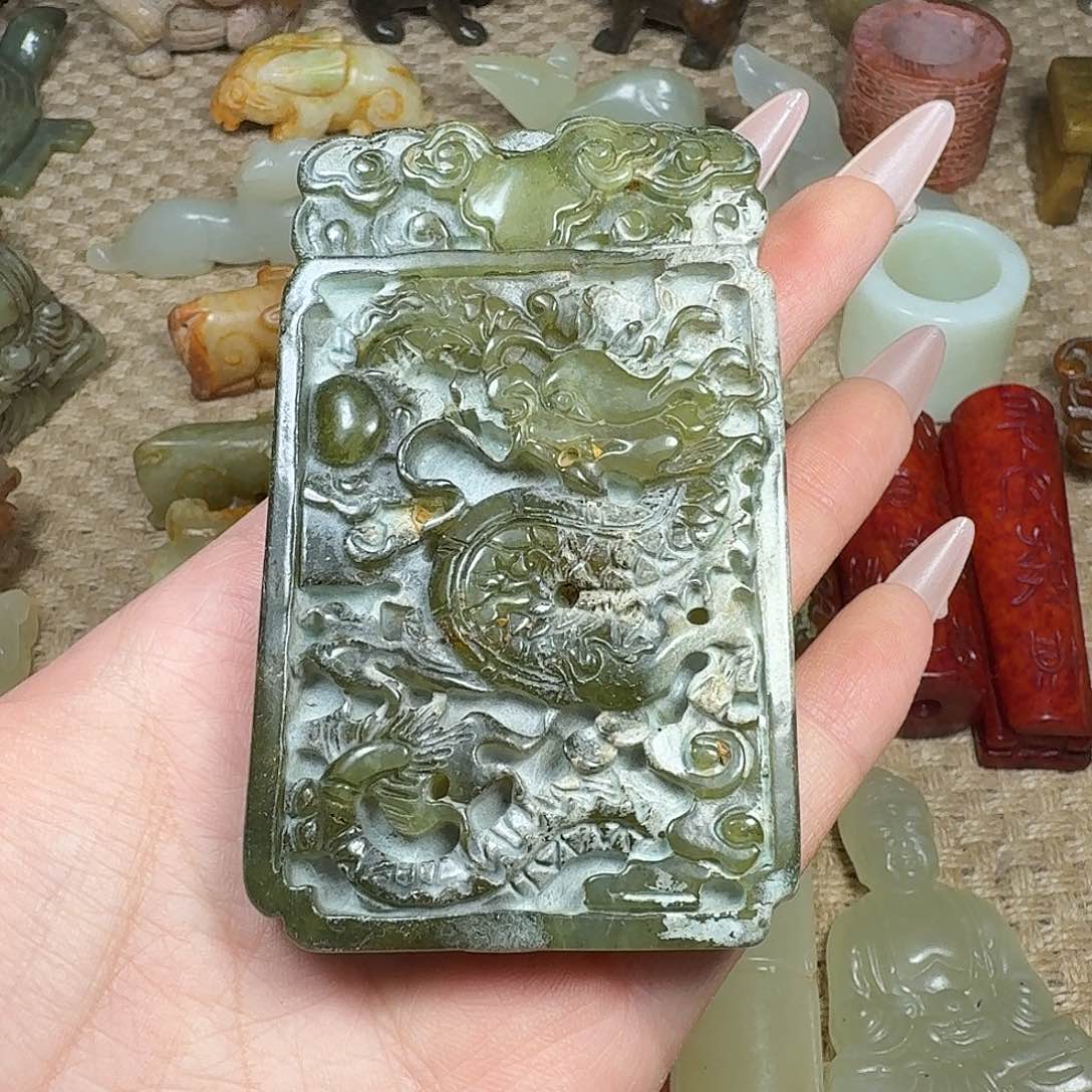 白玉菩提吊坠挂件