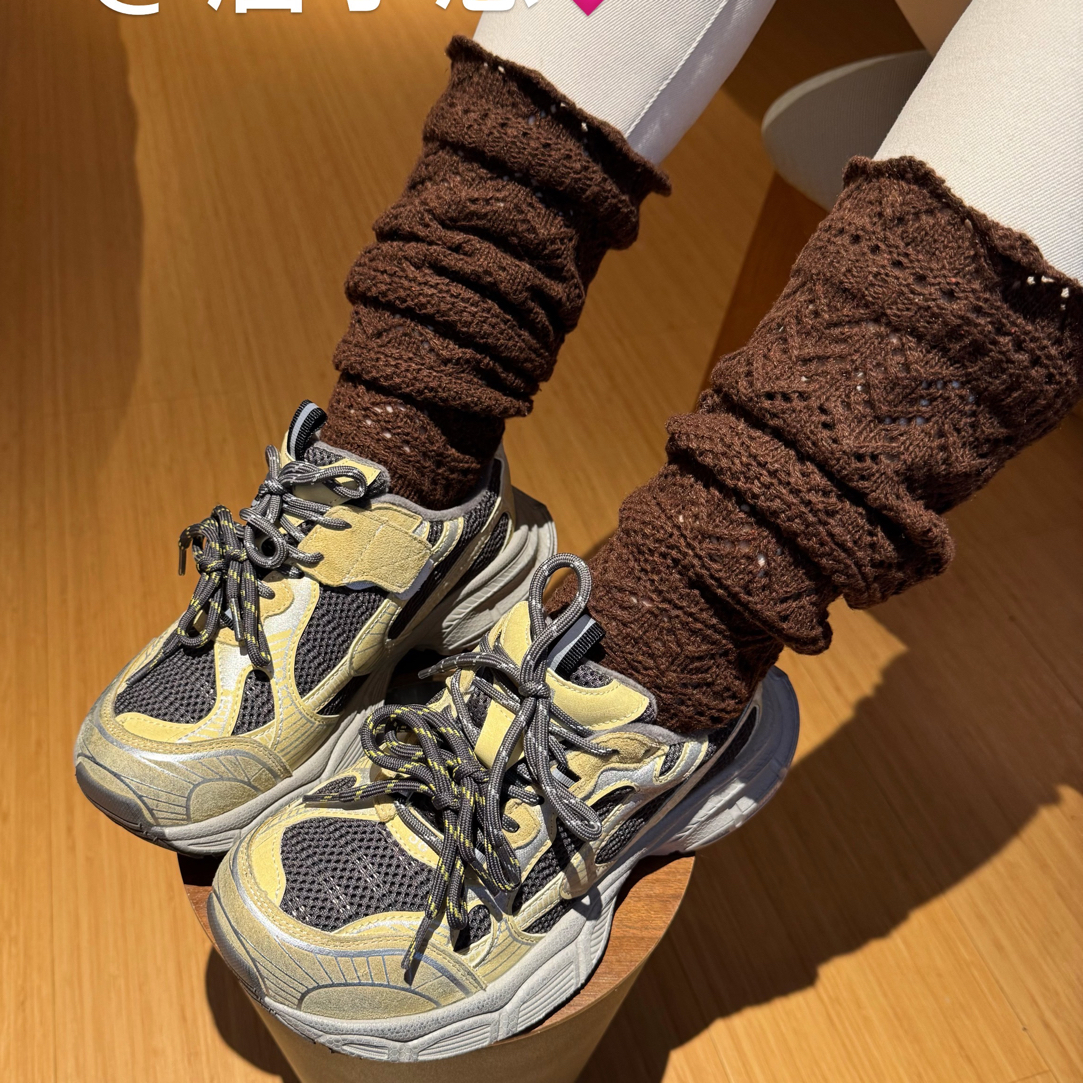 【唐小悠童装】超洋气黄色加绒老爹鞋