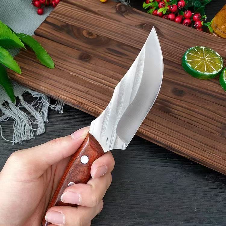 手把肉实木高硬度户外便携野营烤肉牛羊肉锋利小刀