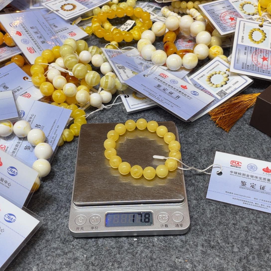 琥珀未镶嵌手链0000