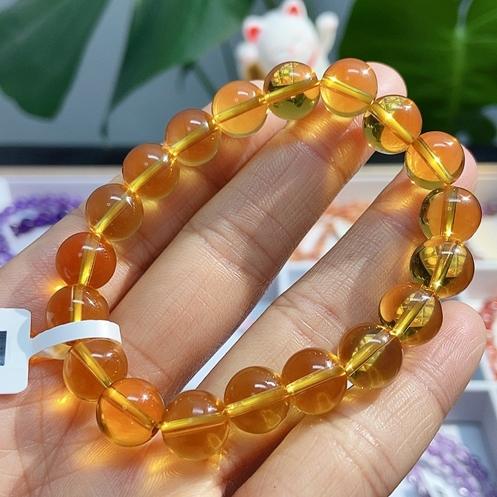 水晶手链未镶嵌黄水晶