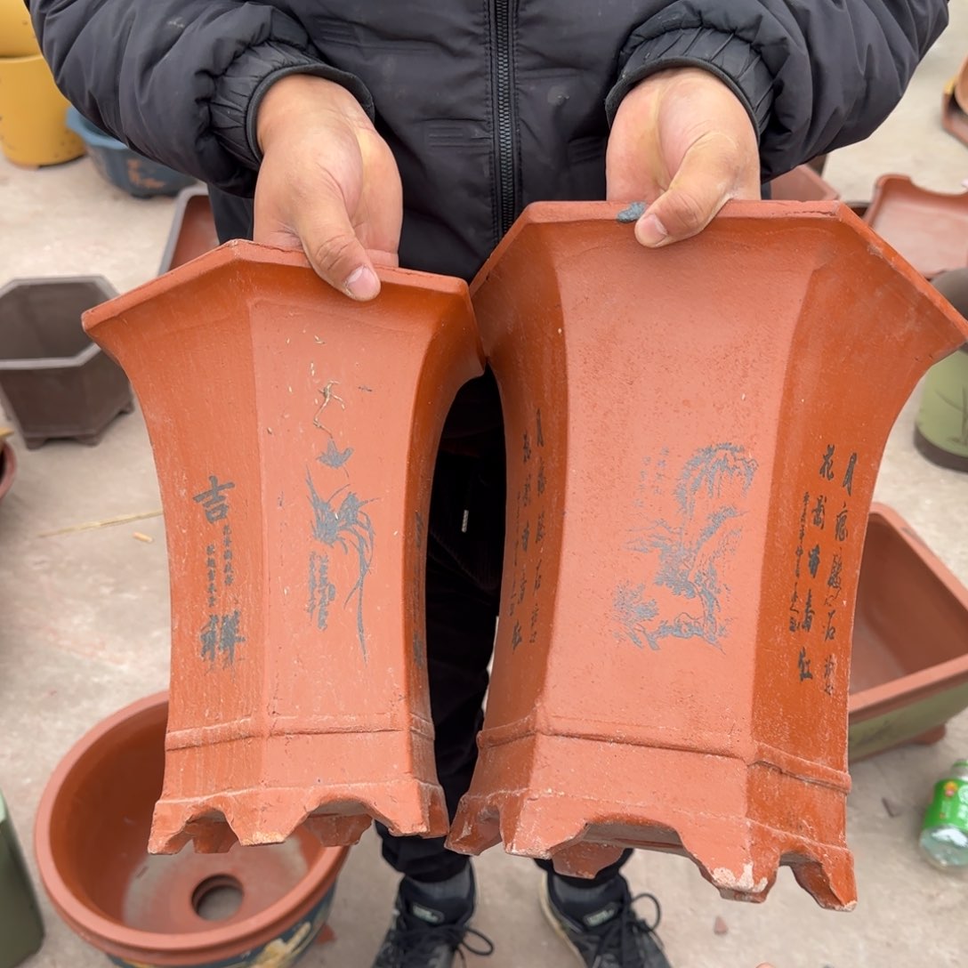 紫砂花盆瑕疵和瑕疵