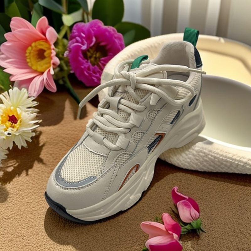 D3时尚休闲鞋透气增高潮流老爹鞋夏季女鞋网面2060