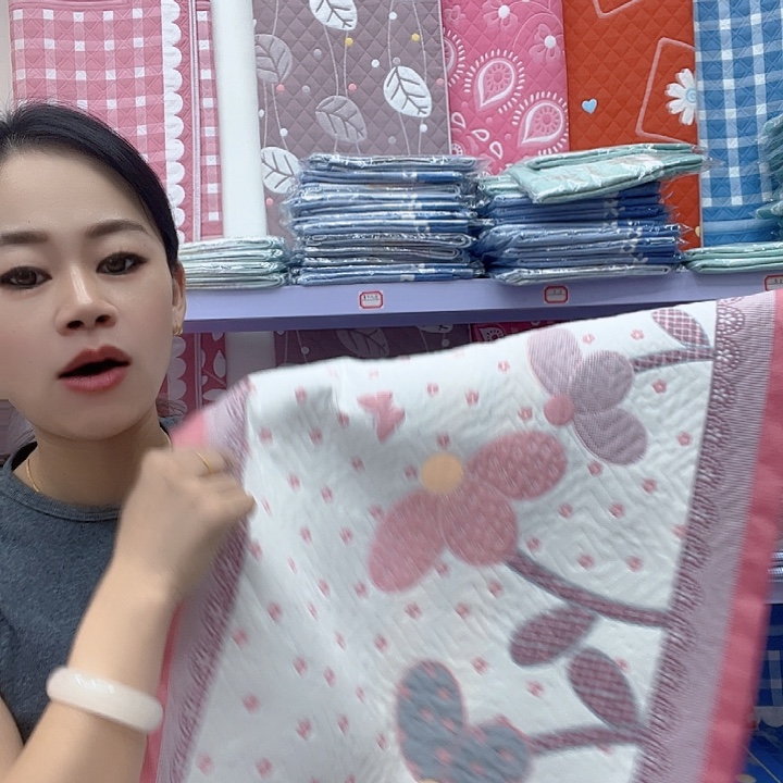 棉粉色椰子树纯棉