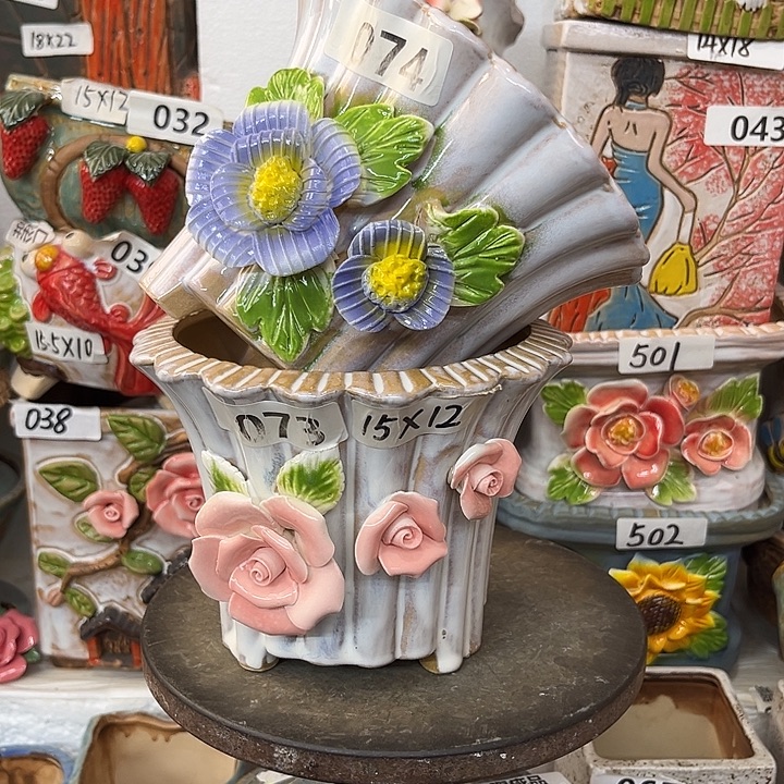 粗陶材质多肉花盆