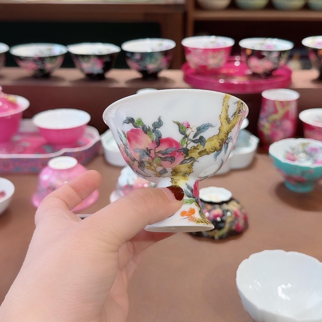 珐琅彩主人杯茶具套装