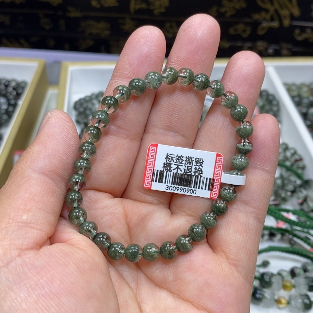 水晶红幽灵手串未镶嵌小*