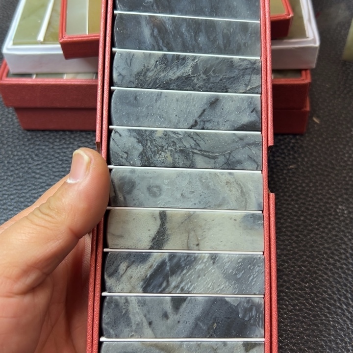 敦***真昌化石印石1.5*6.3素章一组